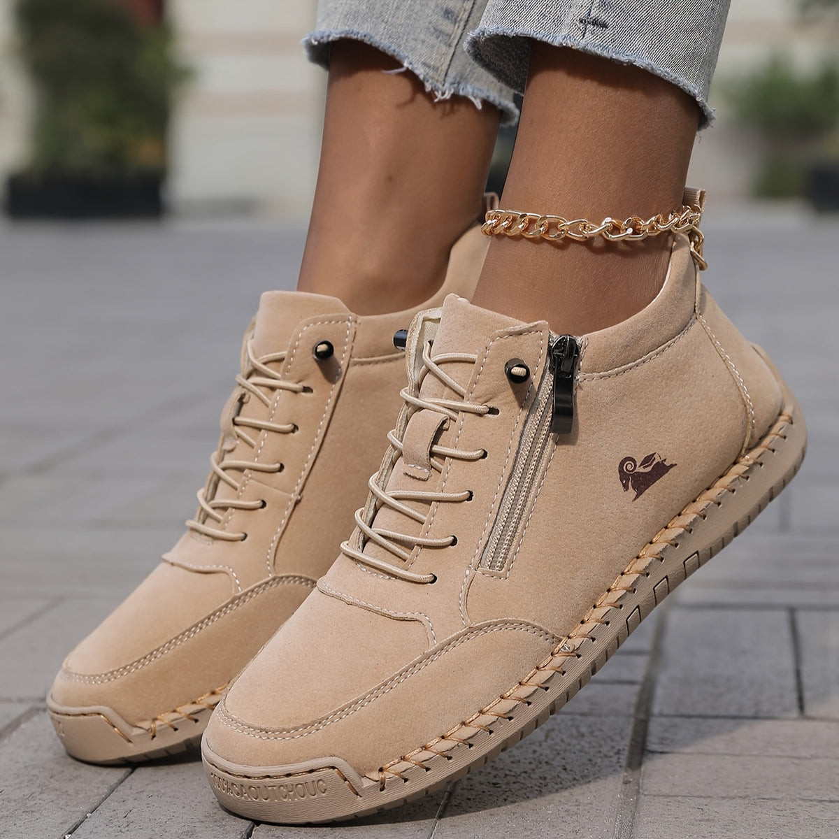 Damen orthopädische Sneaker mit gepolsterter Sohle
