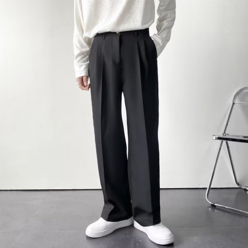 Herren Bundfaltenhose mit geradem Bein