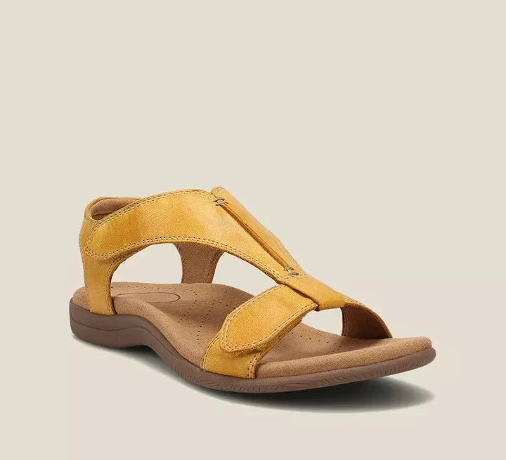 Damen Leder Sandalen mit Fußgewölbestütze für den Sommer