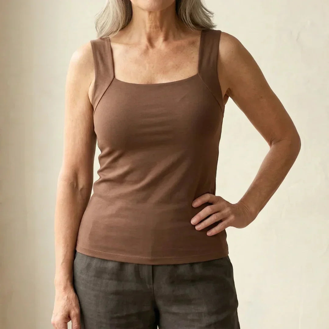 Damen Tanktop mit eingebautem BH