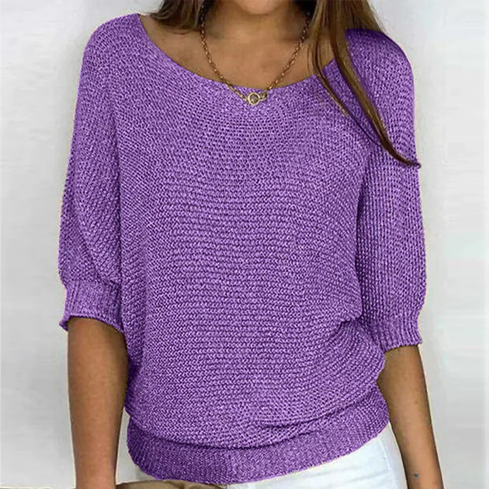 Damen Strickpullover mit lockerem Schnitt