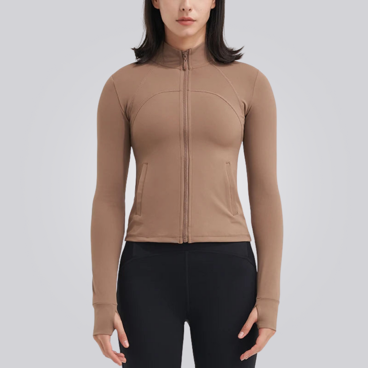 Damen Fitness Jacke mit UV Schutz