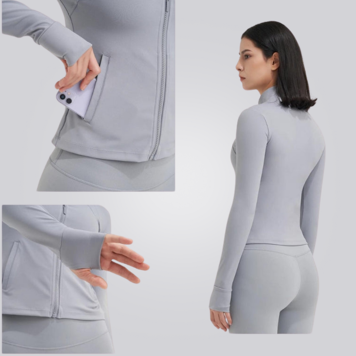 Damen Fitness Jacke mit UV Schutz