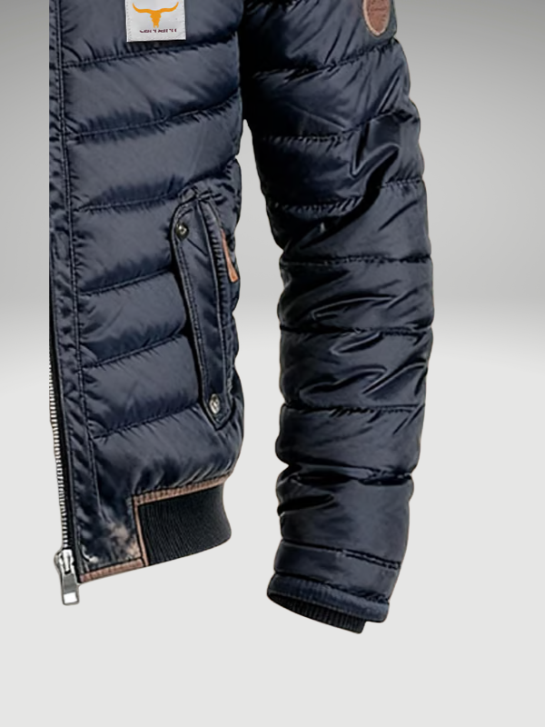 Herren gesteppte Übergangsjacke im Vintage Stil