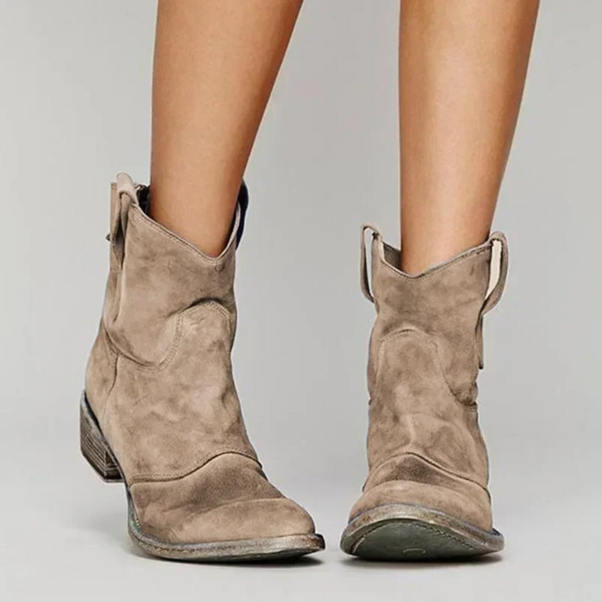 Damen Stiefel mit spitzer Spitze