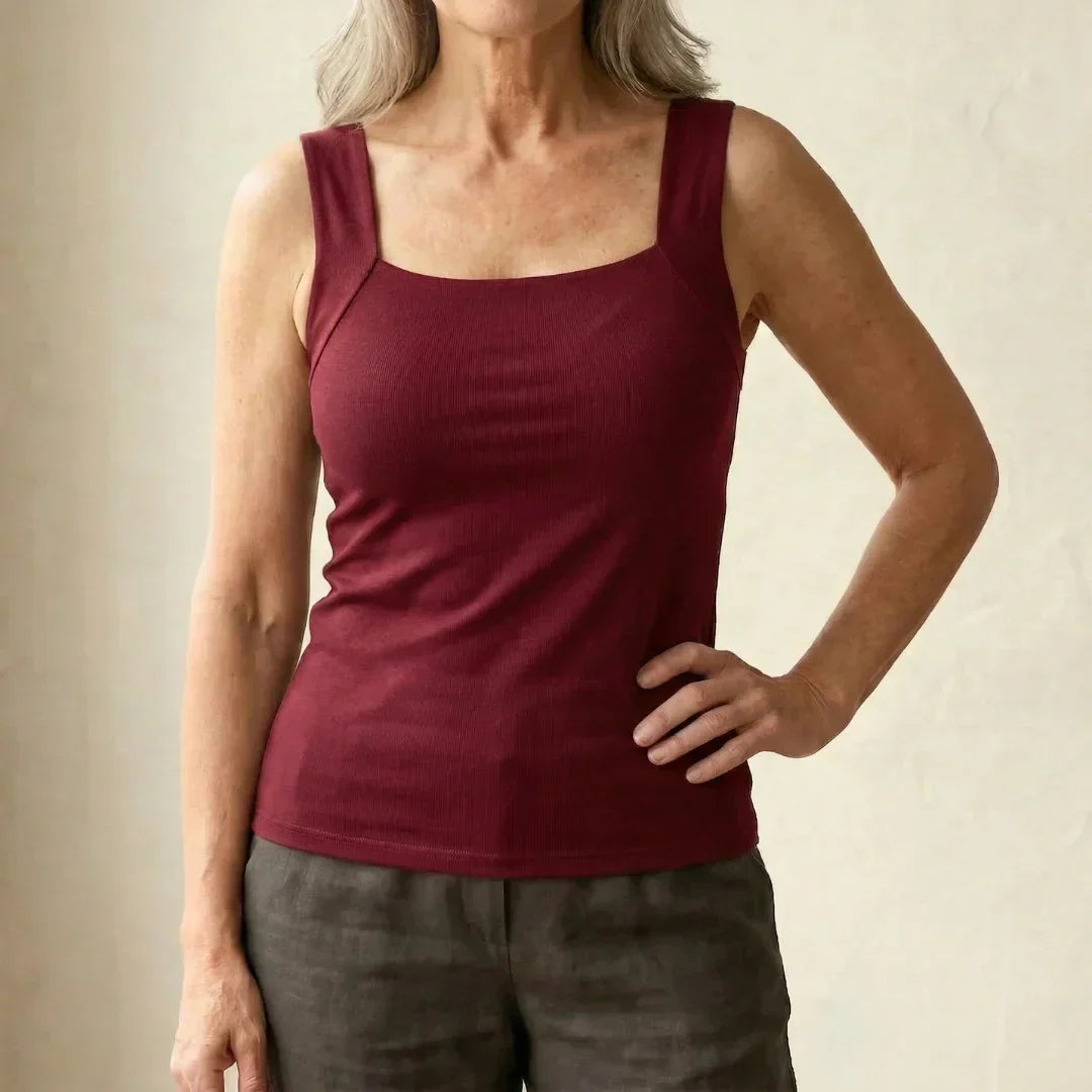 Damen Tanktop mit eingebautem BH