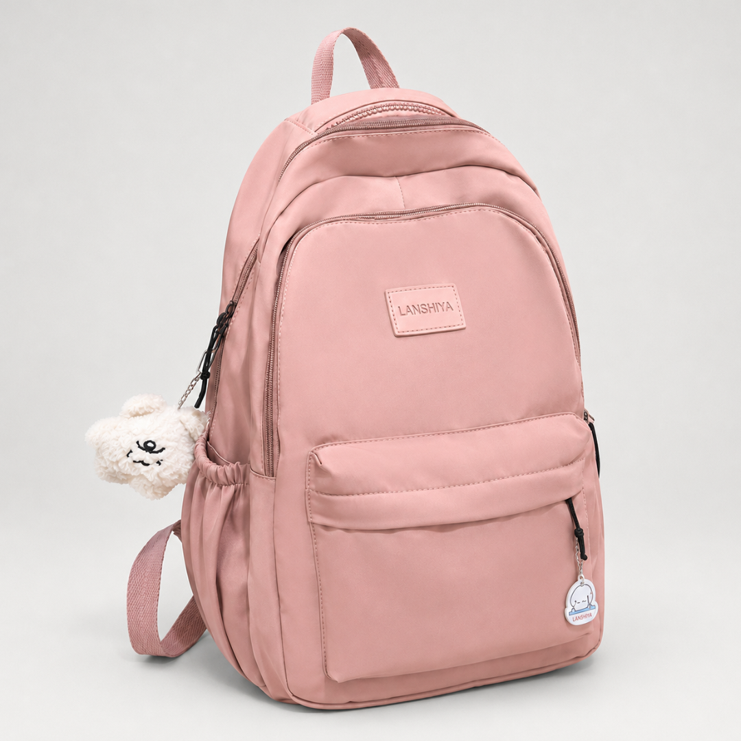 Damen Rucksack mit Laptopfach und vielen Taschen