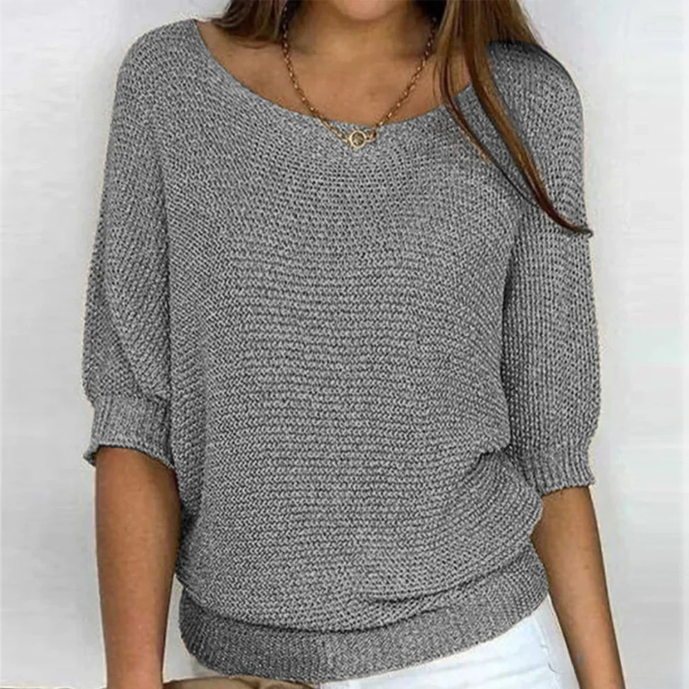 Damen Strickpullover mit lockerem Schnitt