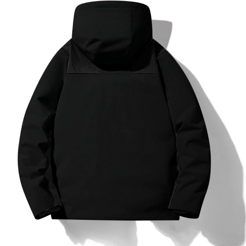 Damen warme Skijacke mit Kapuze und Taschen