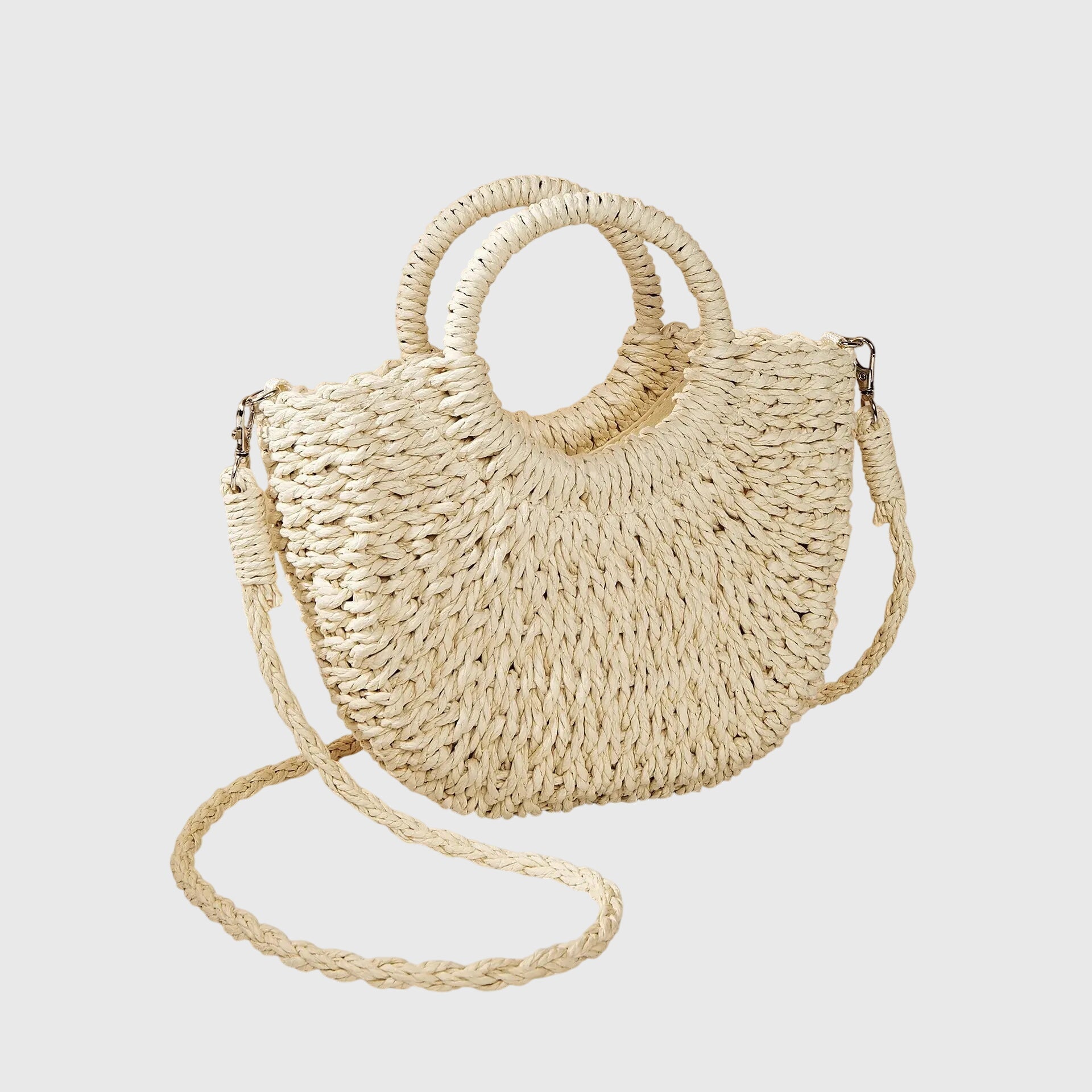 Lässige gewebte Handtasche
