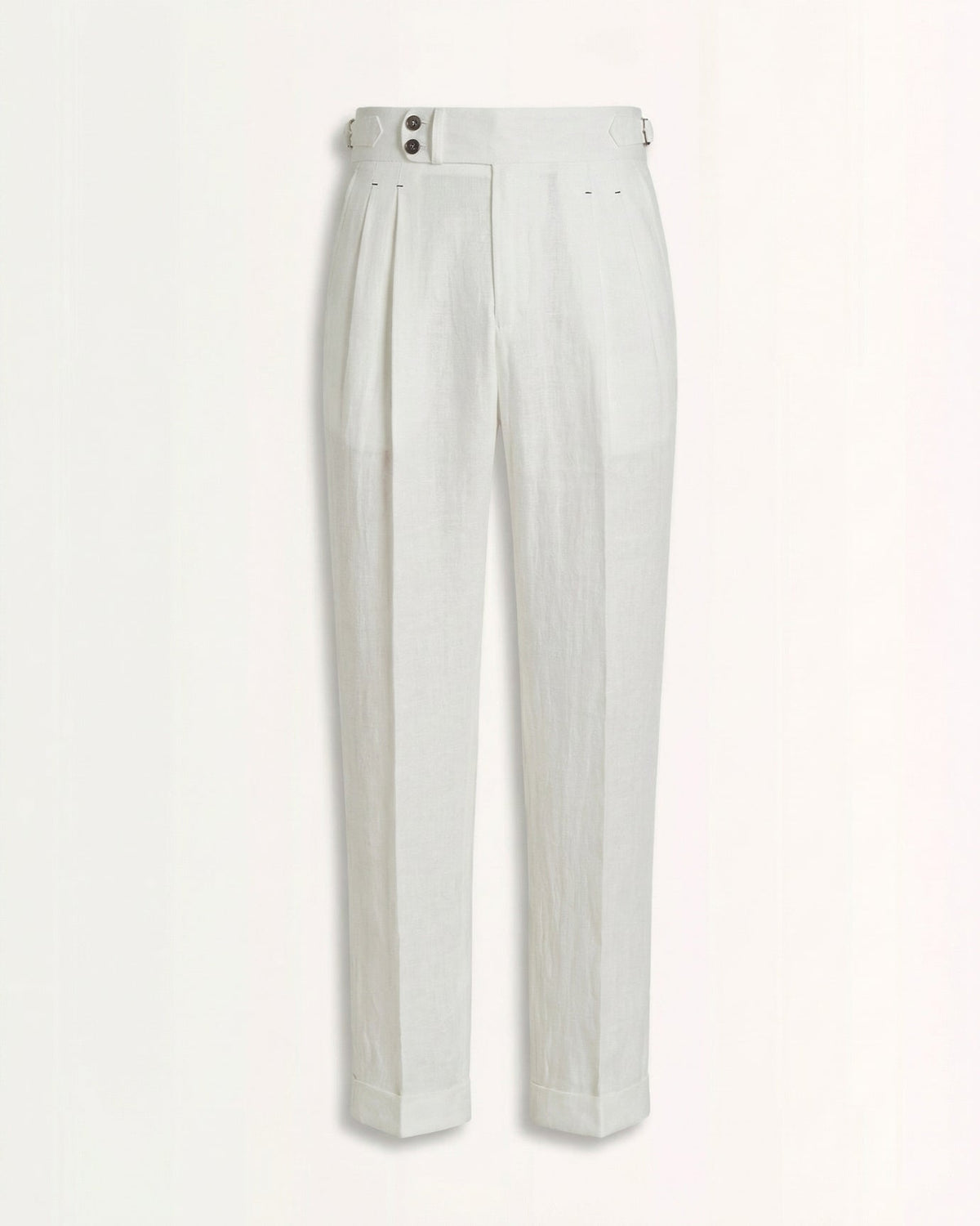 Herren Leinenhose mit hohem Bund