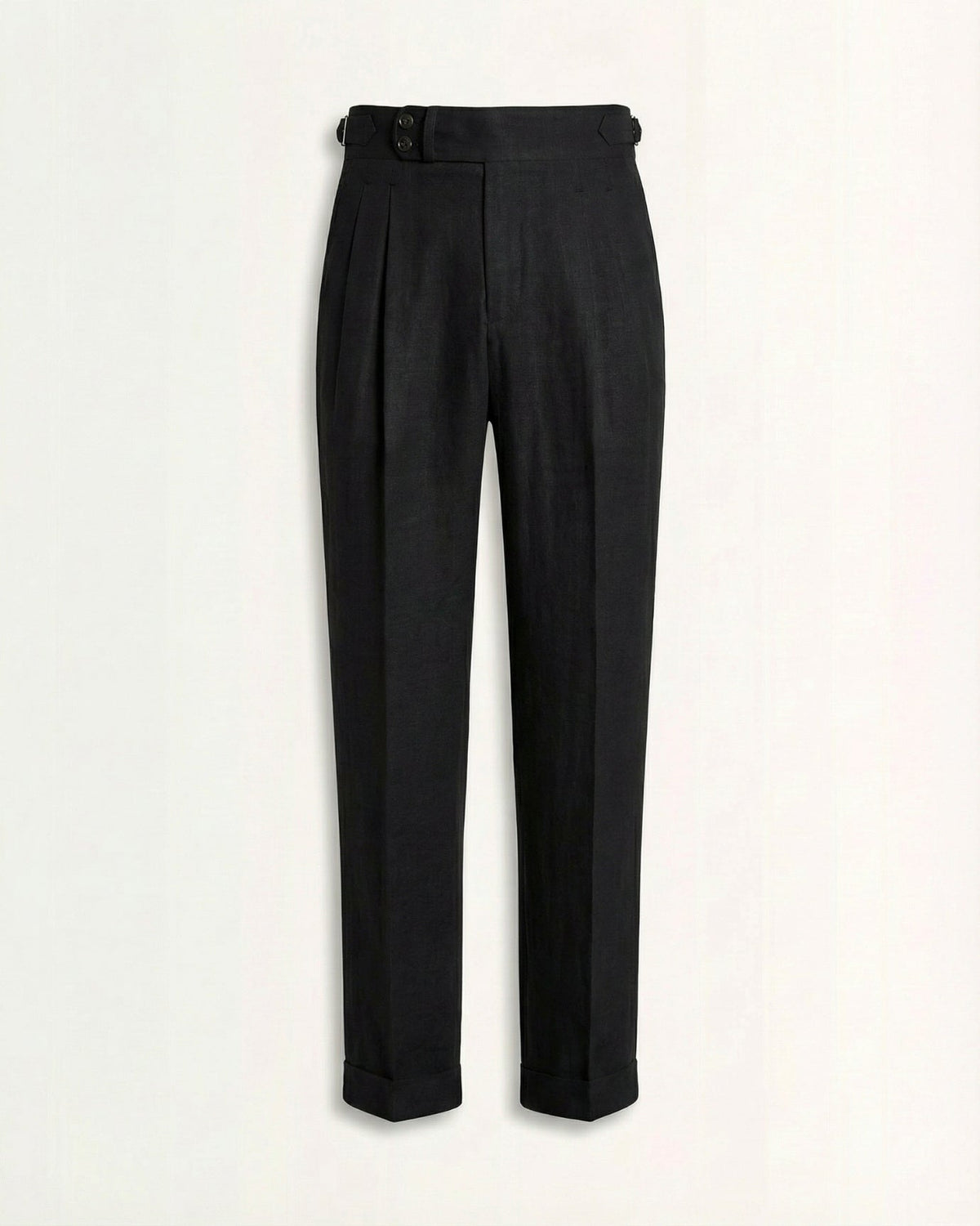 Herren Leinenhose mit hohem Bund