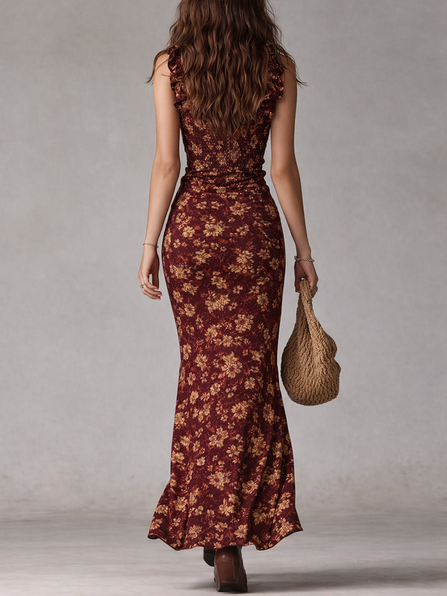 Linda | Boho-Eleganz Maxikleid mit fließender Silhouette