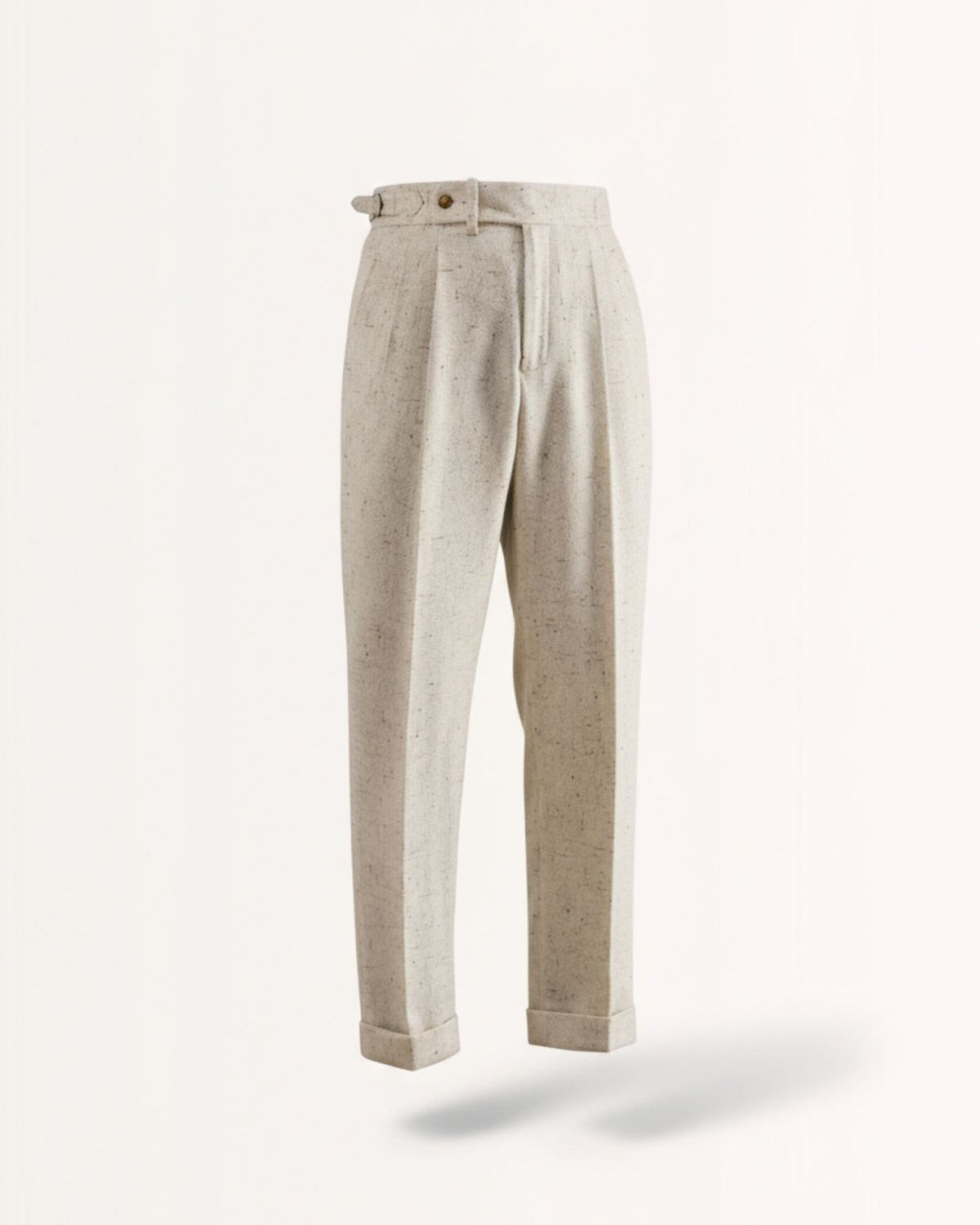 Herren Bundfaltenhose mit Aufschlag