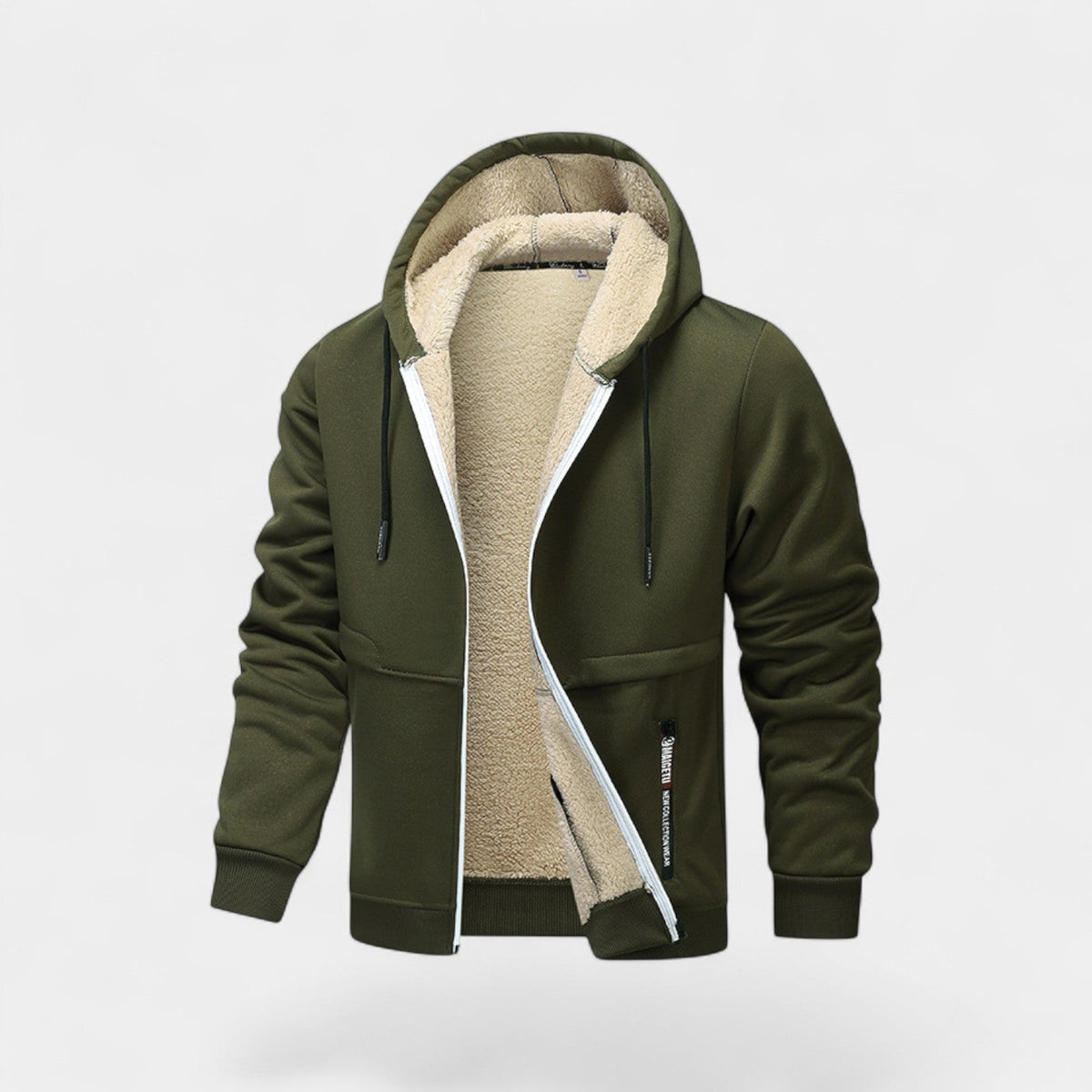 Herren Kapuzenjacke mit Reißverschluss