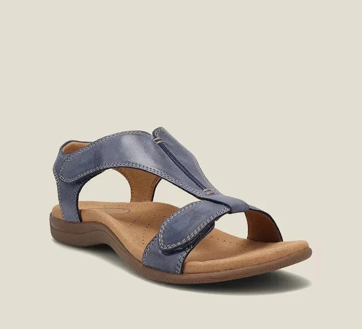 Damen Leder Sandalen mit Fußgewölbestütze für den Sommer