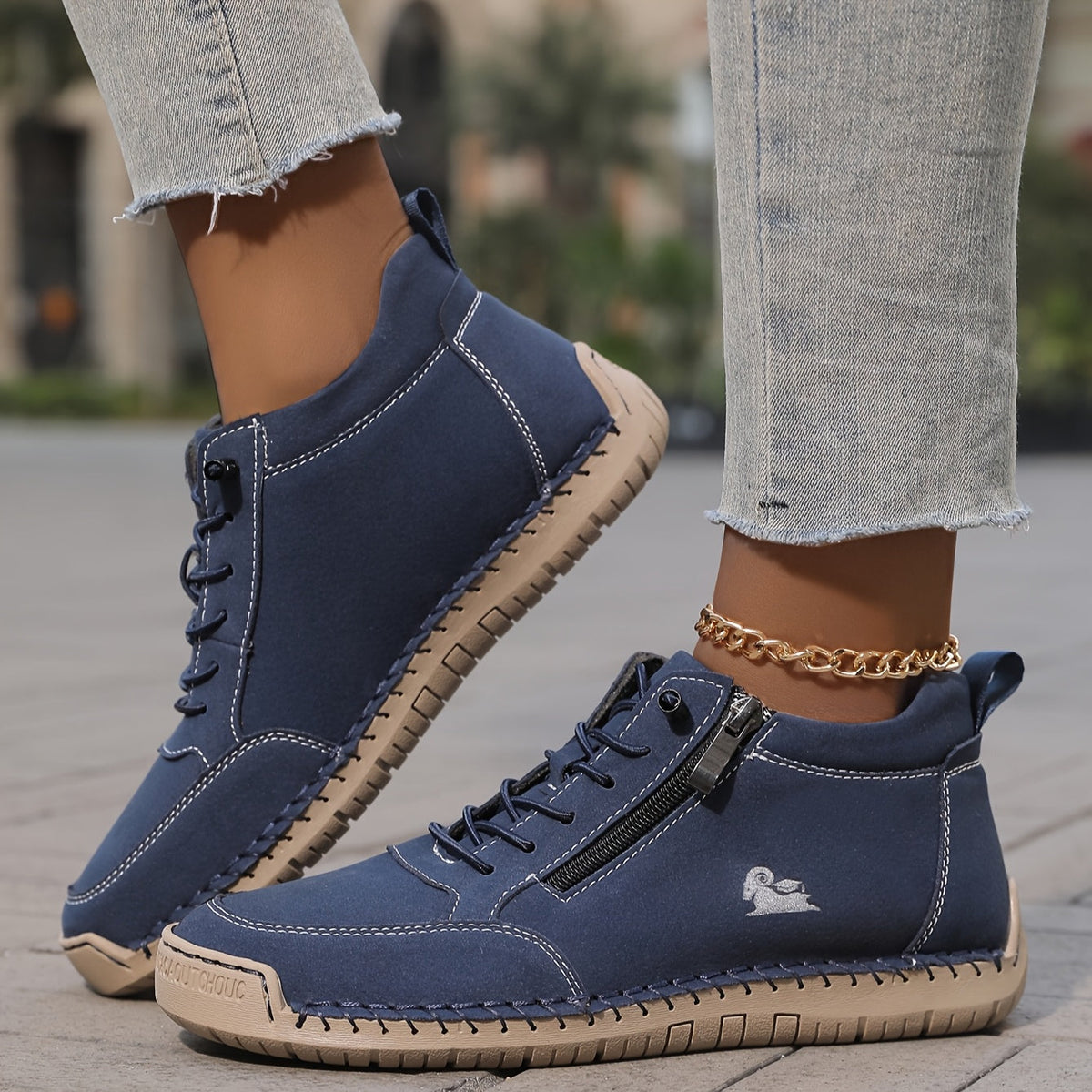Damen orthopädische Sneaker mit gepolsterter Sohle