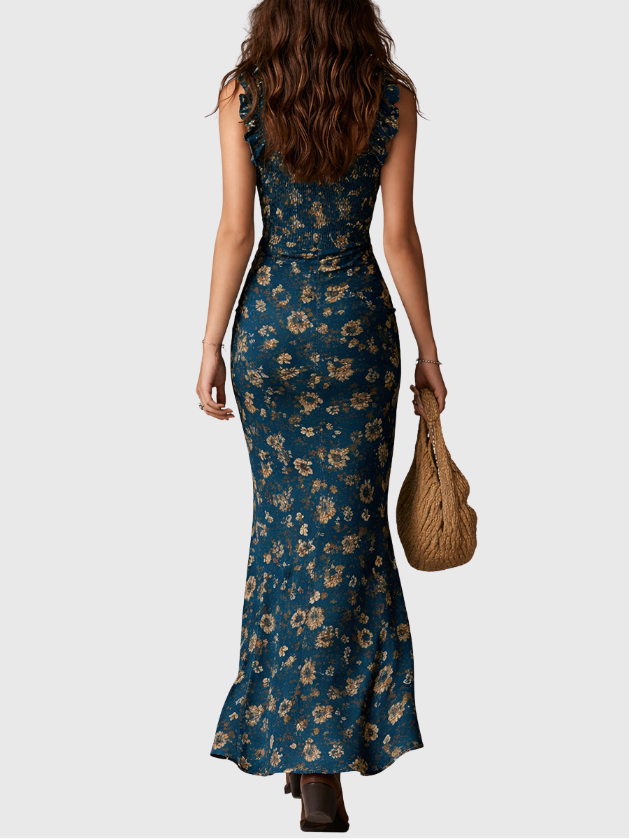 Linda | Boho-Eleganz Maxikleid mit fließender Silhouette