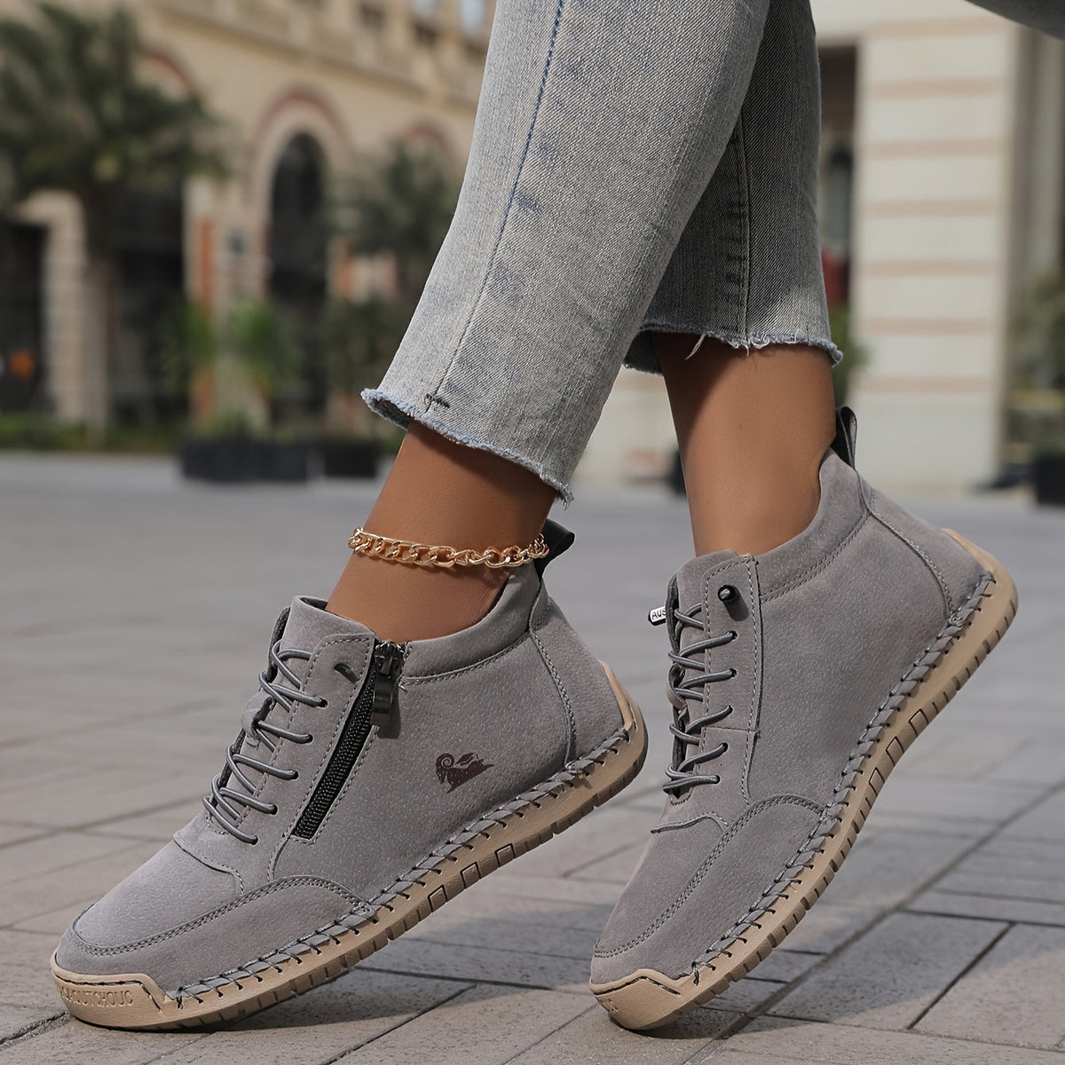 Damen orthopädische Sneaker mit gepolsterter Sohle