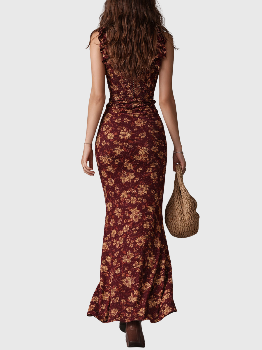 Linda | Boho-Eleganz Maxikleid mit fließender Silhouette