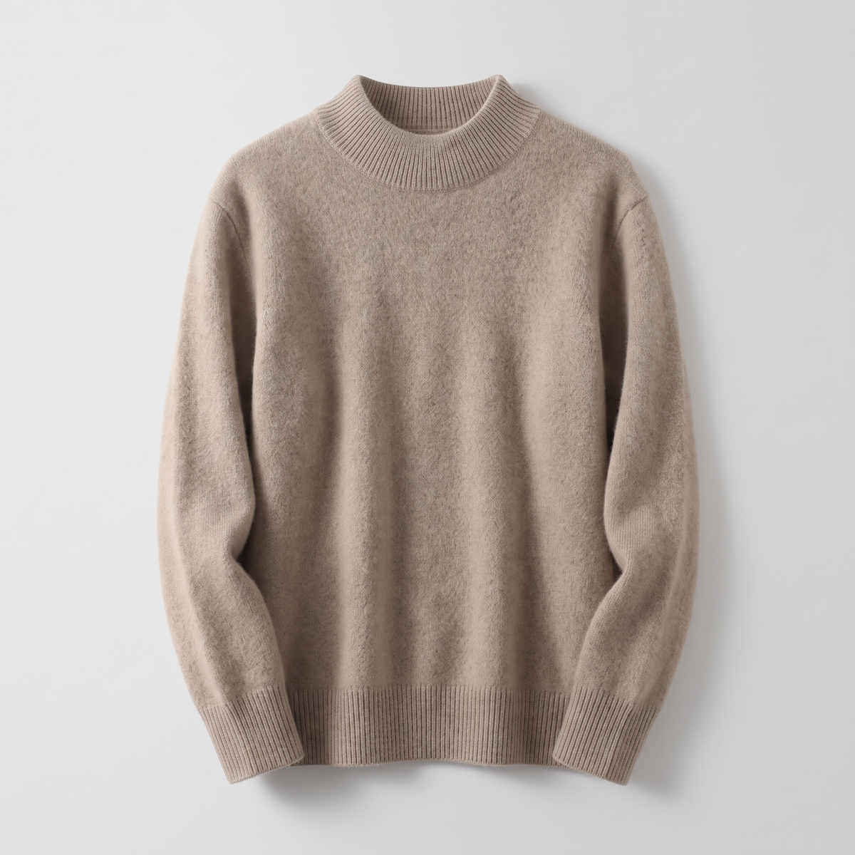 Damen Kaschmir Pullover mit Stehkragen warm und weich