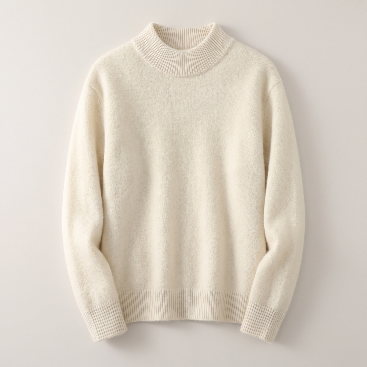 Damen Kaschmir Pullover mit Stehkragen warm und weich