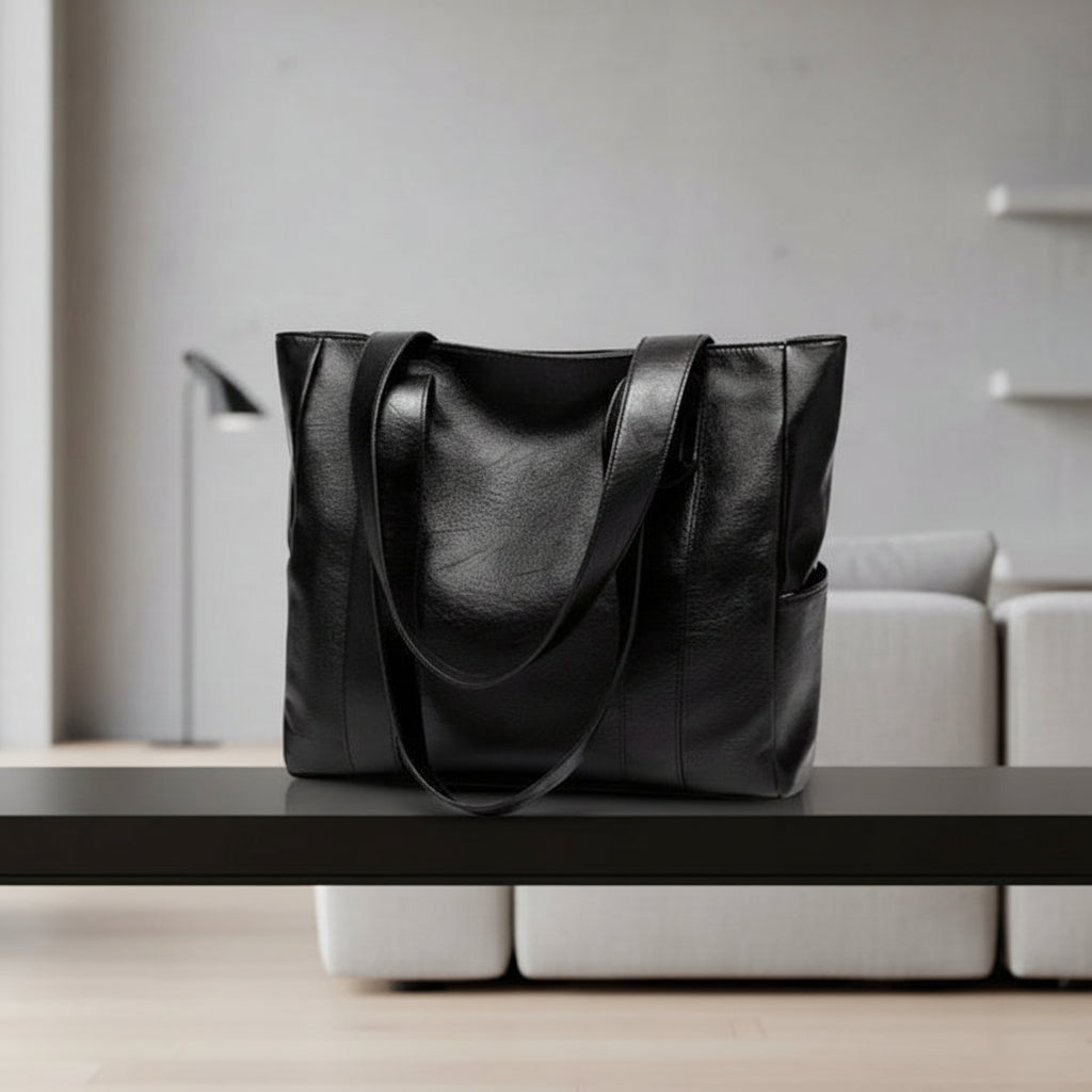 Luxuriöse Lederschultertasche