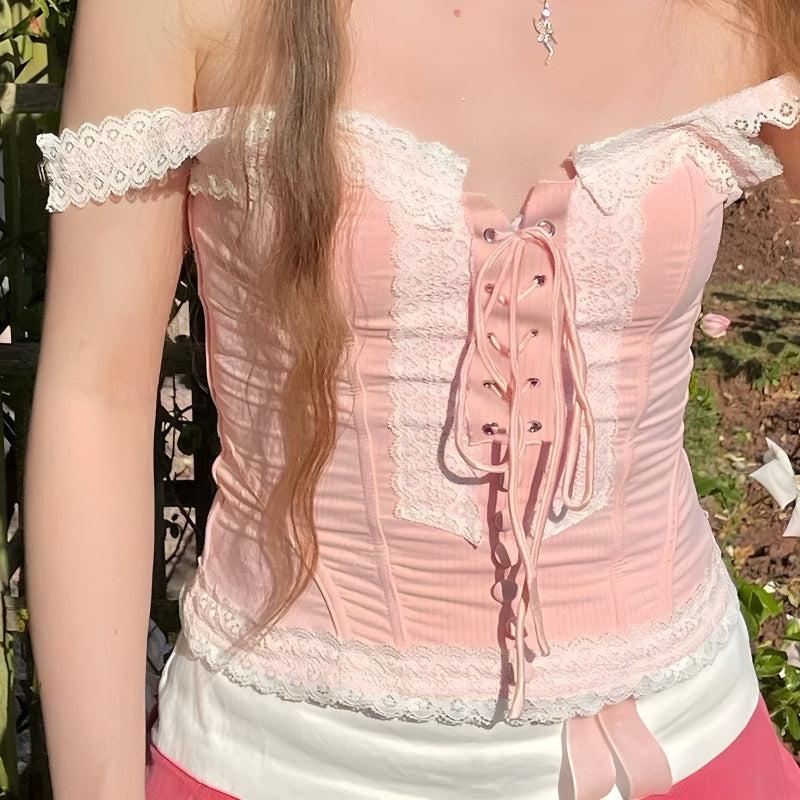 Coquette Schnürkorsett Oberteil