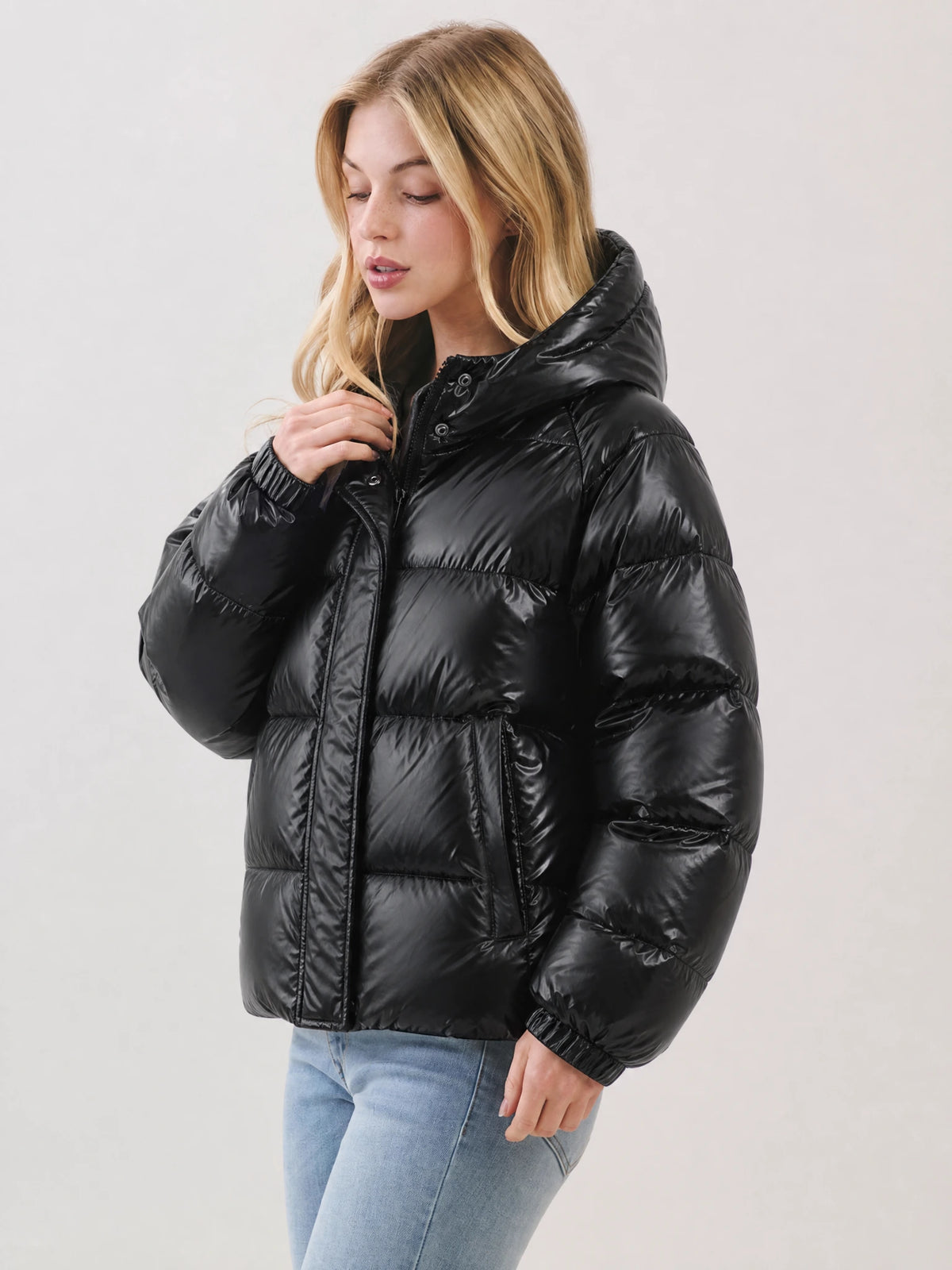 Damen Pufferjacke Leichte Isolierung Slim Fit Modern