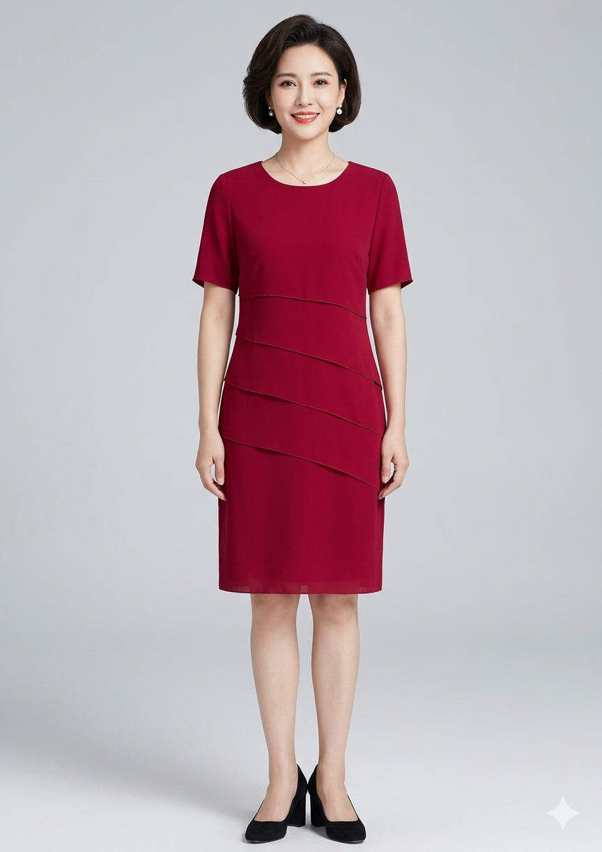 Elegantes Figurbetontes Damen Kleid