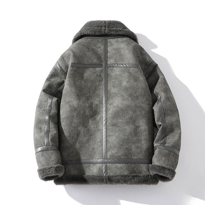 Herren Steppjacke mit Fleecefutter und Reißverschluss