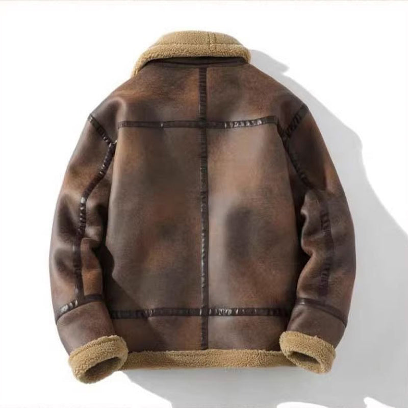 Herren Steppjacke mit Fleecefutter und Reißverschluss