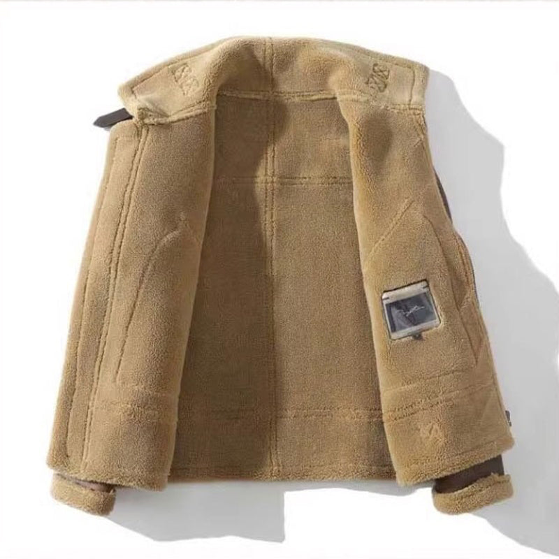 Herren Steppjacke mit Fleecefutter und Reißverschluss