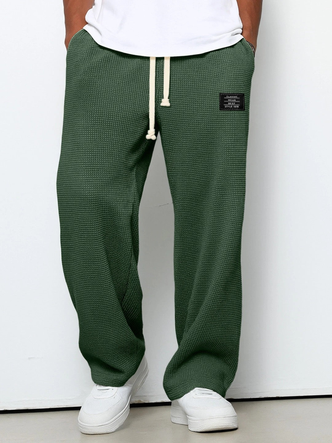 Herren weite Freizeithose mit Kordelzug