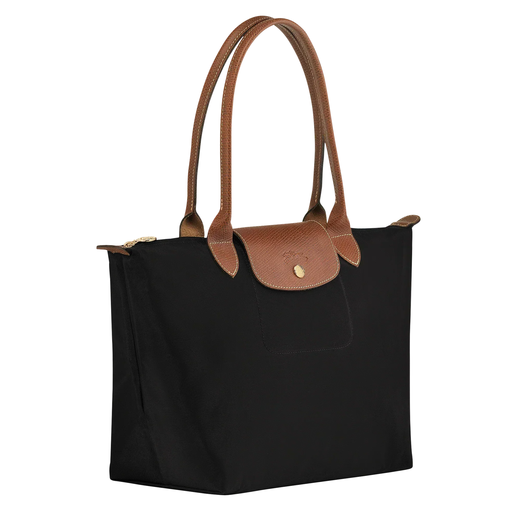 Damen Schwarze Mittlere Nylon Tote Bag