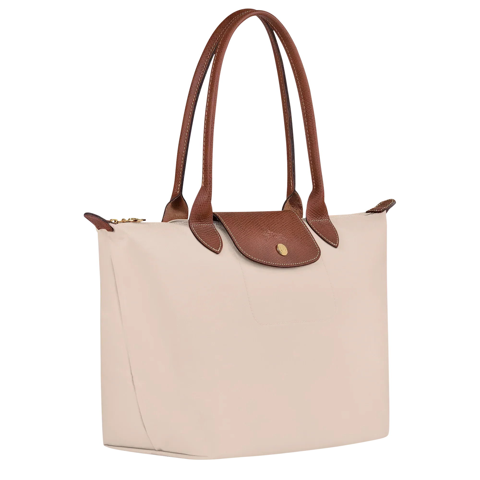 Damen Papierfarbene Mittlere Nylon Tote Bag