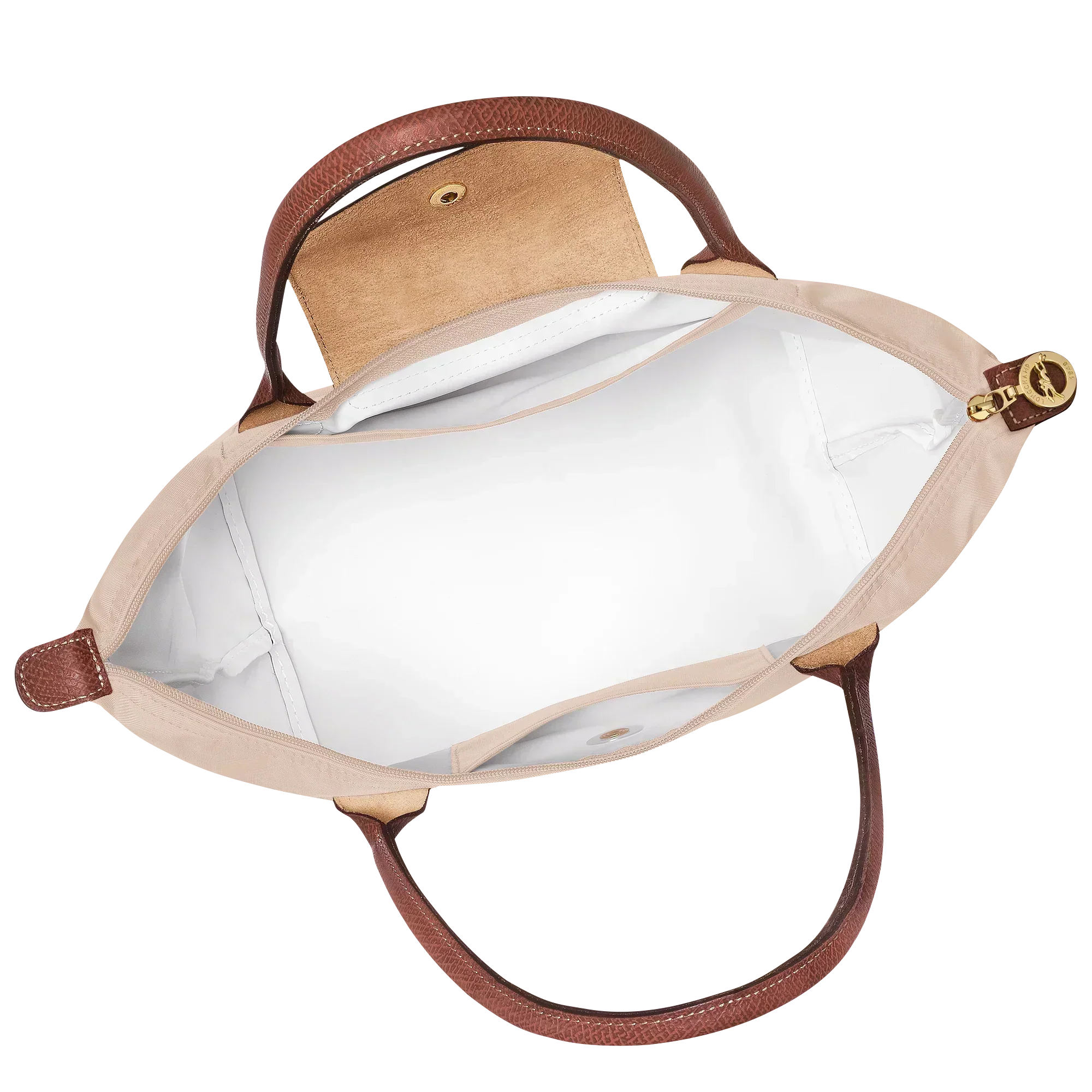 Damen Papierfarbene Mittlere Nylon Tote Bag