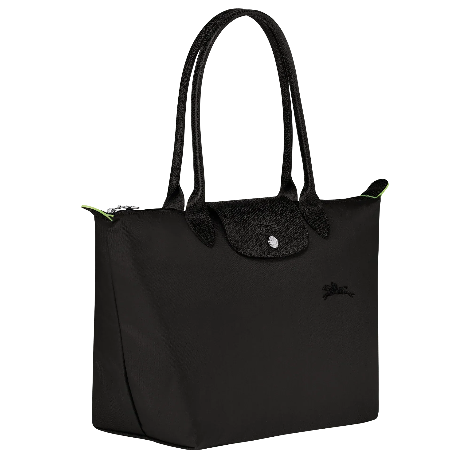 Damen Schwarze Mittlere Nylon Tote Bag