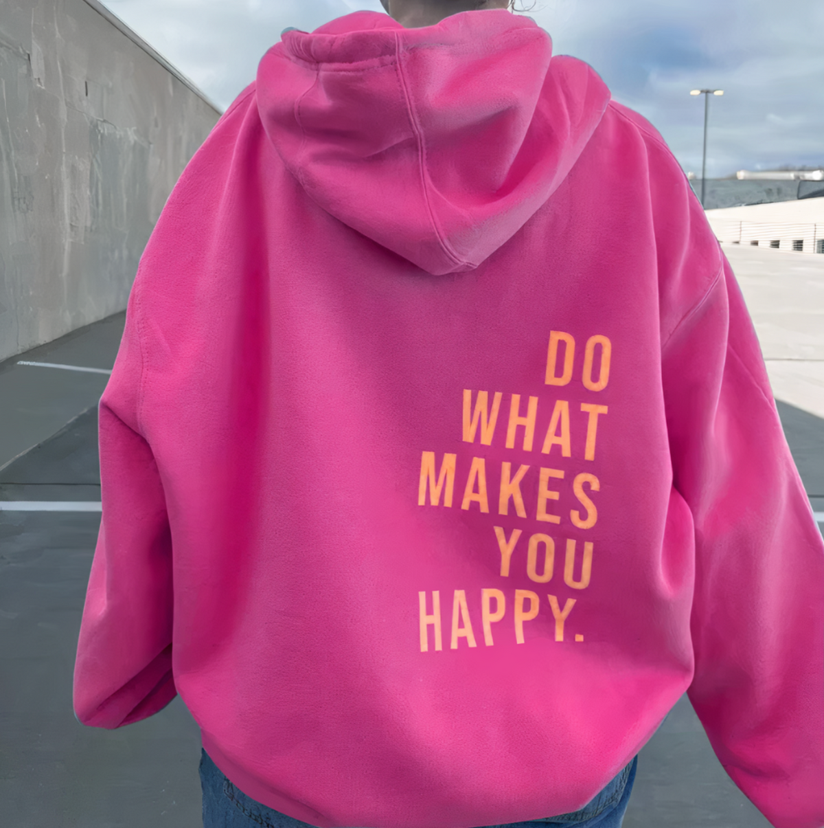 Damen Kapuzenpullover mit Buchstaben Design