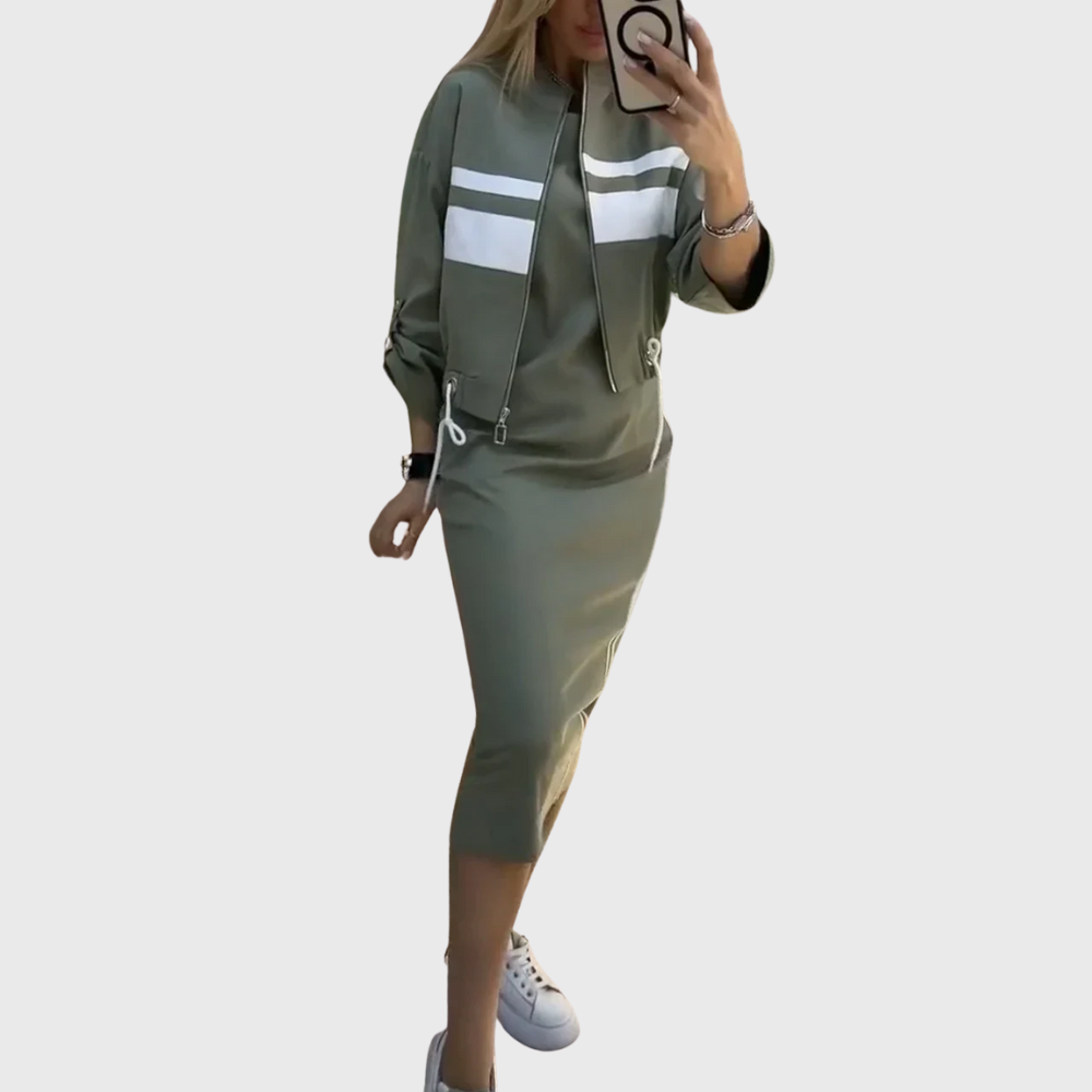 Damen elegantes Zweiteiler Set