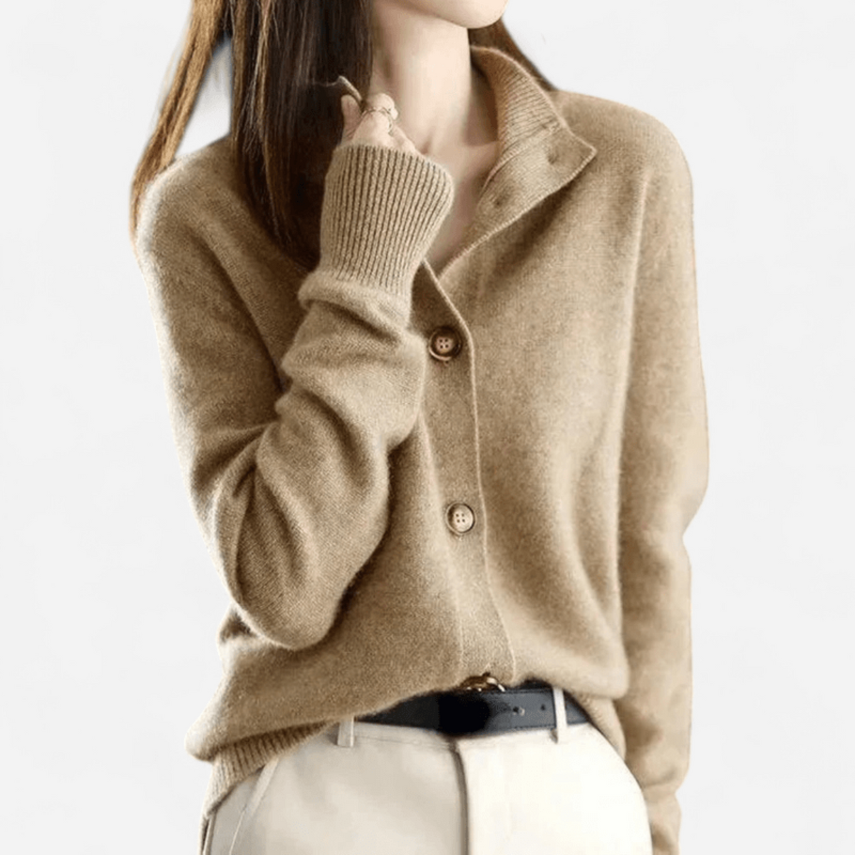Damen Kaschmir Cardigan weich und klassisch