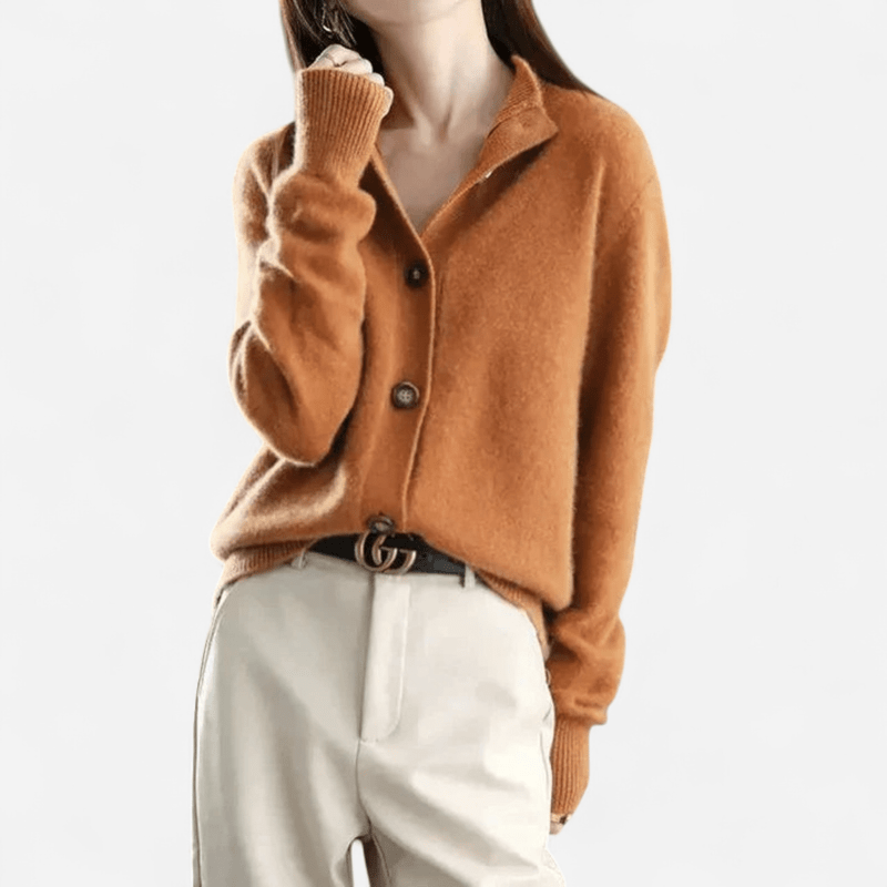 Damen Kaschmir Cardigan weich und klassisch