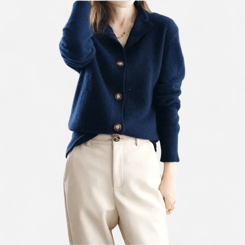 Damen Kaschmir Cardigan weich und klassisch