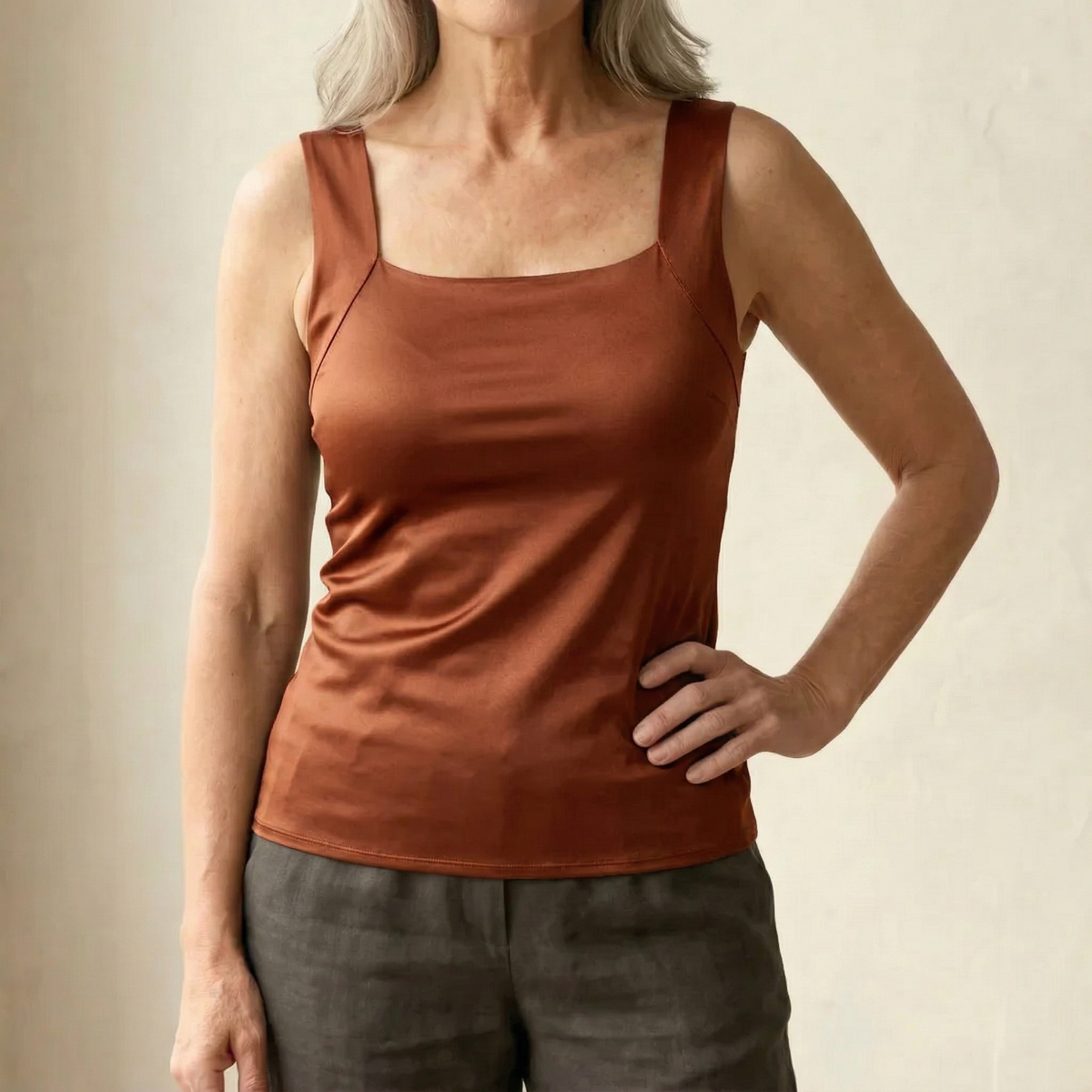 Damen Tanktop mit eingebautem BH