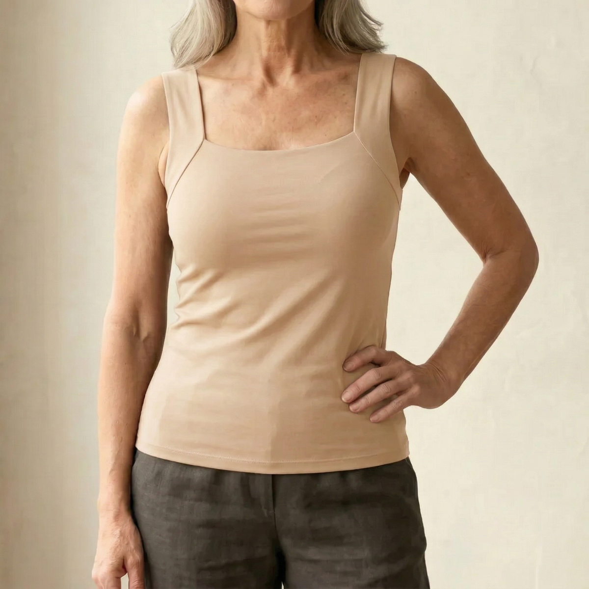 Damen Tanktop mit eingebautem BH