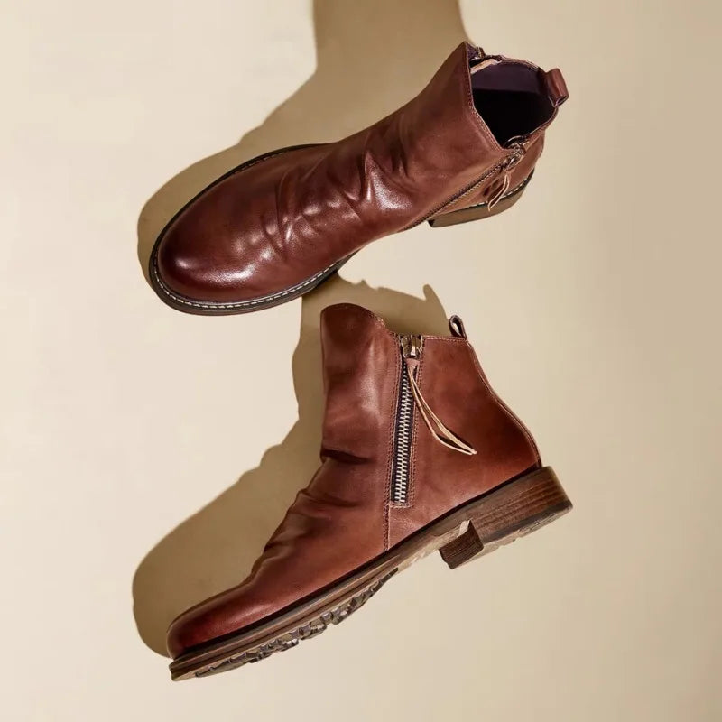 Herren Chelsea Boots mit Reißverschluss