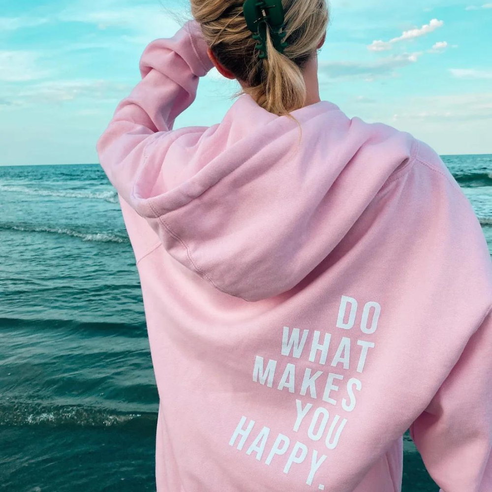 Damen Kapuzenpullover mit Buchstaben Design