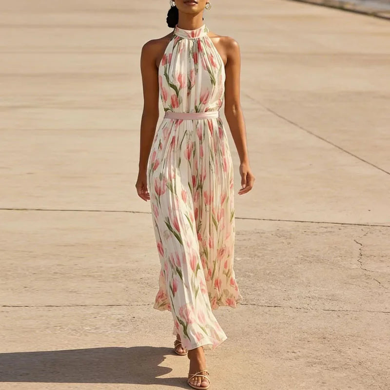 Paulina Damen Partykleid mit Blumenmuster