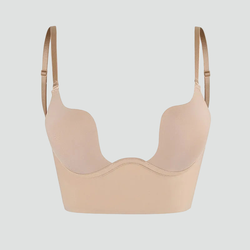 Damen BH Push Up mit transparenten Trägern