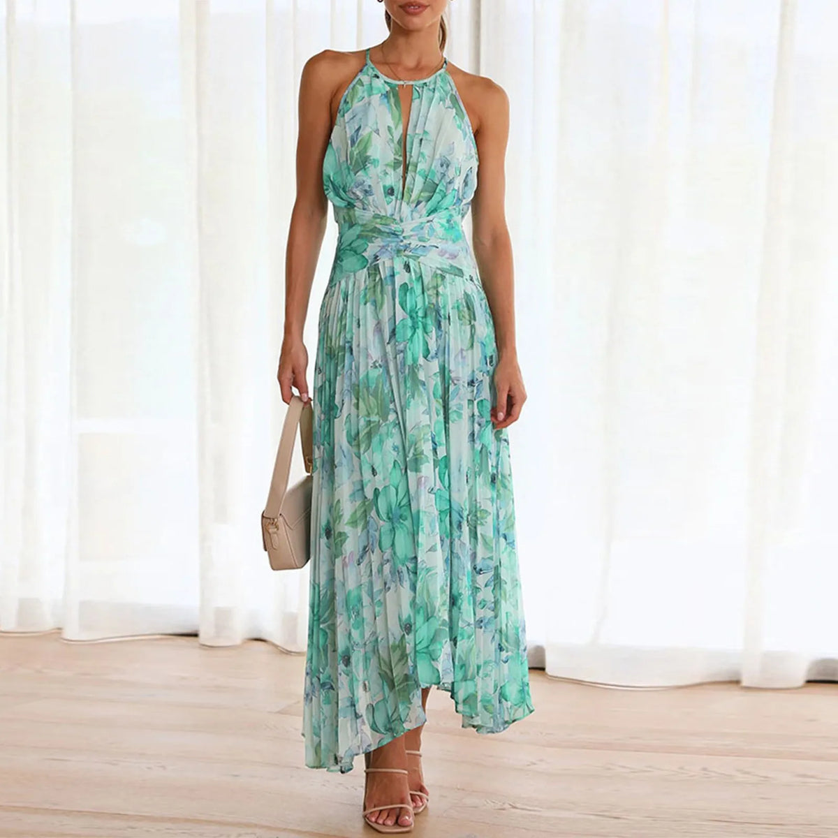 Alesa Damen Maxikleid